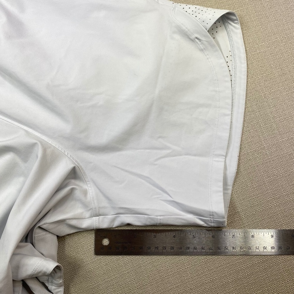 Under Armour Mens Stretch Woven White Training Unlined Shorts Fitted Size Medium - Picture 5 of 9